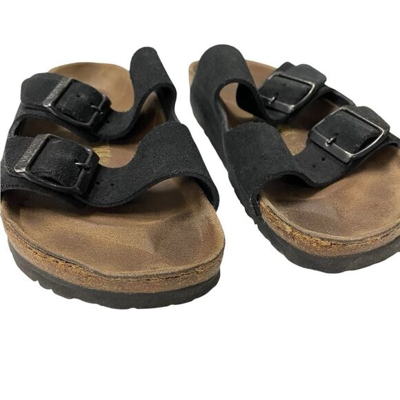Birkenstock Black Arizona Footbed Sandals SIZE 38 = USA SIZE 7 – SIZE 7.5 - Picture 2 of 6
